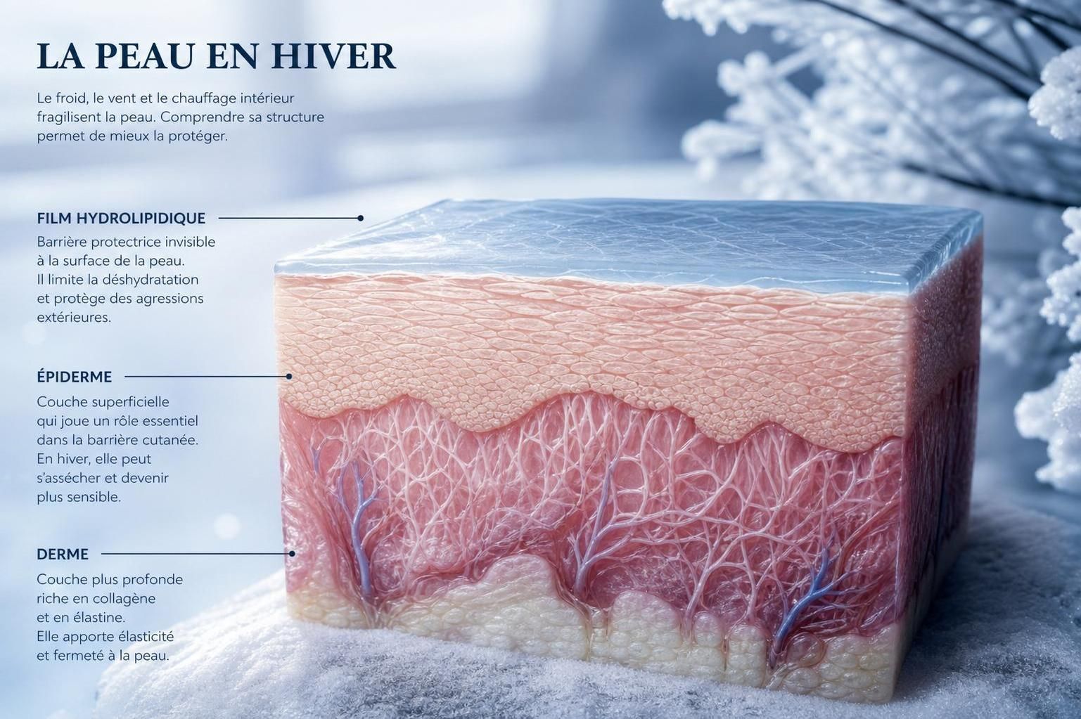 Découvrez une routine hivernale efficace pour peau sèche avec nos conseils et astuces pour hydrater, protéger et apaiser votre peau tout au long de la saison froide.